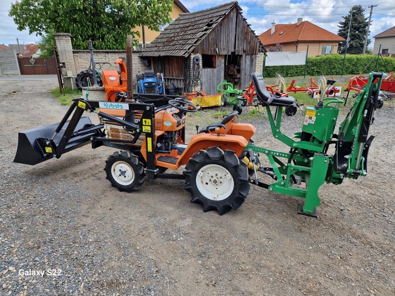 Kubota B 1402 D , 4x4 s novým čelním nakladačem KP-001 + nový podkop model BHSM 95 ( č.k. 54911)